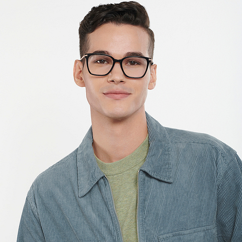 Vincent Chase Online Black Full Rim Square left side
