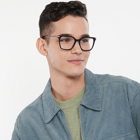 Vincent Chase Online Black Full Rim Square right side