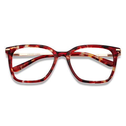 Vincent Chase Online Red Transparent Full Rim Square left side