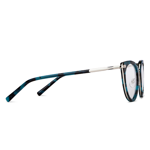 Vincent Chase Online Silver Blue Black Full Rim Round left side