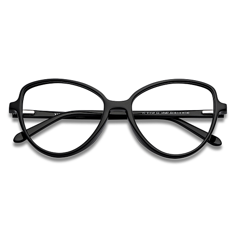 Vincent Chase Online Black Full Rim Cat Eye left side