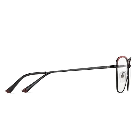 Vincent Chase Online Maroon Black Full Rim Cat Eye left side