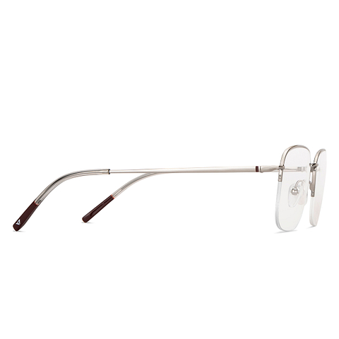 Vincent Chase Online Silver Half Rim Rectangle left side