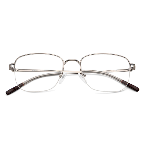 Vincent Chase Online Silver Half Rim Rectangle left side