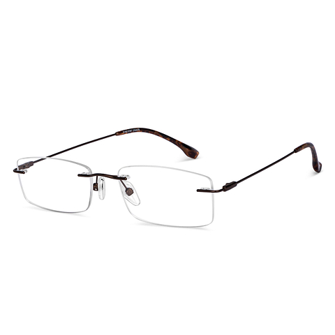 Vincent Chase Online Light Brown Rimless Rectangle right side