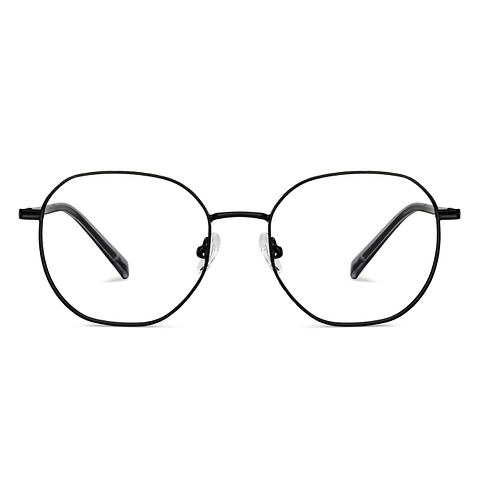 Vincent Chase Black Full Rim Round left side