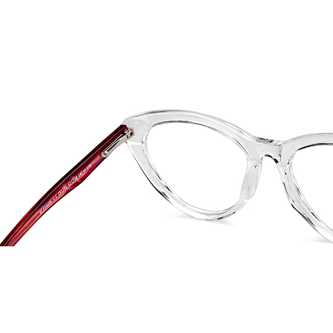 Vincent Chase Online Crystal Transparent Full Rim Cat Eye right side