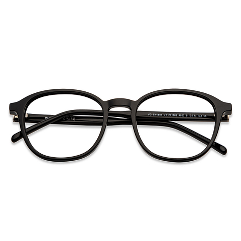 Vincent Chase Online Black Full Rim Round left side