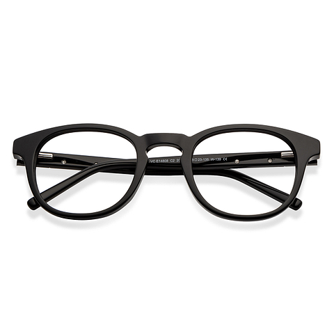 Vincent Chase Online Black Full Rim Round left side
