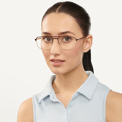 Vincent Chase Online Gold Full Rim Square left side