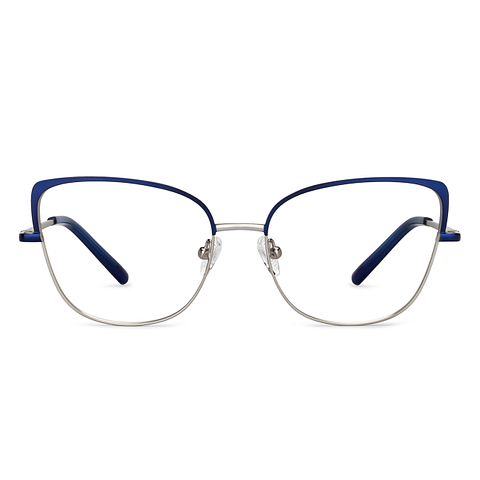 Vincent Chase Online Silver Full Rim Cat Eye left side