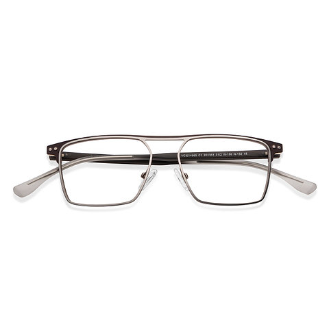 Vincent Chase Online Silver Full Rim Rectangle left side