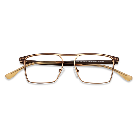 Vincent Chase Online Gold Full Rim Rectangle left side