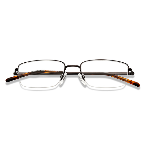 Vincent Chase Online Black Half Rim Rectangle left side