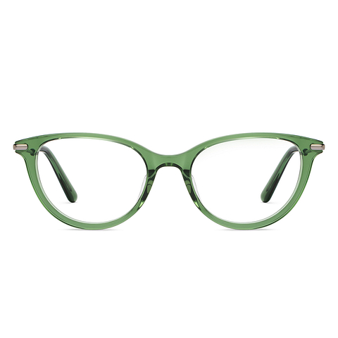 Vincent Chase Online Green Transparent Full Rim Cat Eye left side