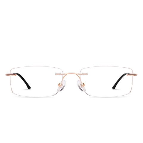 Vincent Chase Gold Rimless Rectangle right side