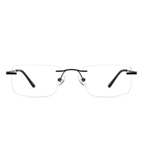 Vincent Chase Black Rimless Rectangle right side