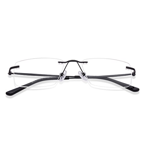 Vincent Chase Black Rimless Rectangle left side