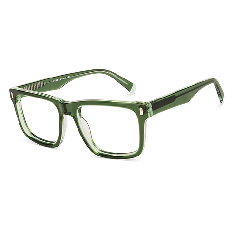 Buy Green Transparent Full Rim Square Vincent Chase Classic