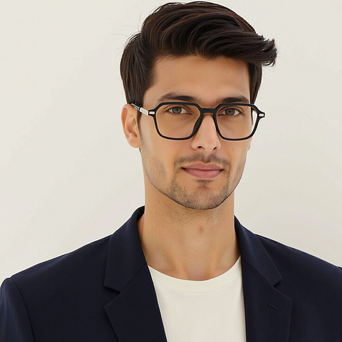 Vincent Chase Black Full Rim Rectangle right side Vincent Chase Black Full Rim Rectangle right side