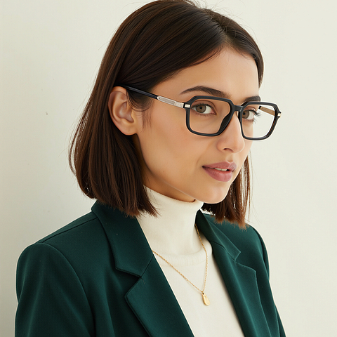 Vincent Chase Black Full Rim Rectangle right side Vincent Chase Black Full Rim Rectangle right side