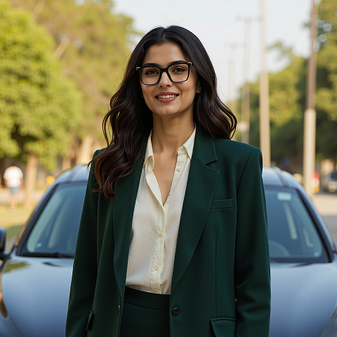 Vincent Chase Dark Gray Full Rim Square right side