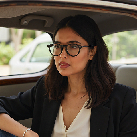 Vincent Chase Black Full Rim Round right side Vincent Chase Black Full Rim Round right side