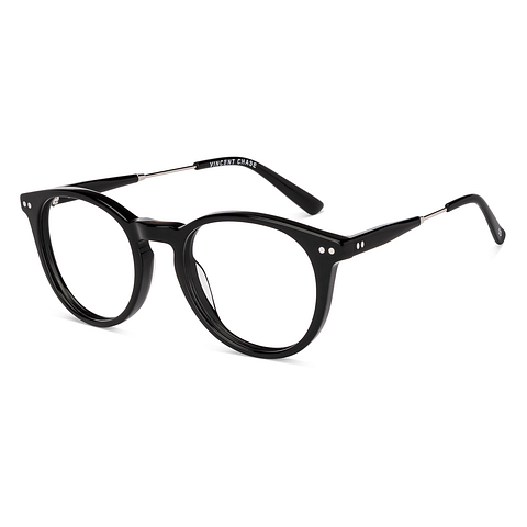 Vincent Chase Black Full Rim Round left side Vincent Chase Black Full Rim Round left side