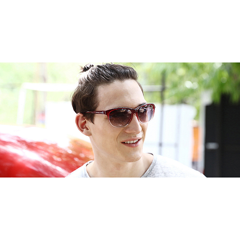 Vincent Chase Online Red Transparent Full Rim Square right side Vincent Chase Online Red Transparent Full Rim Square right side
