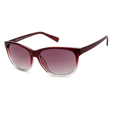 Vincent Chase Online Maroon Transparent Full Rim Wayfarer left side