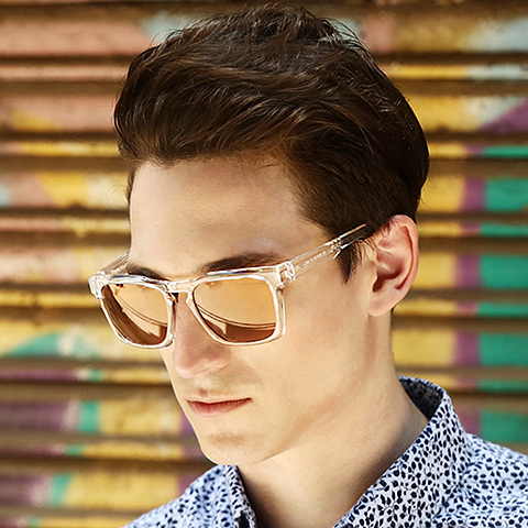 Vincent Chase Online Crystal Transparent Full Rim Square left side