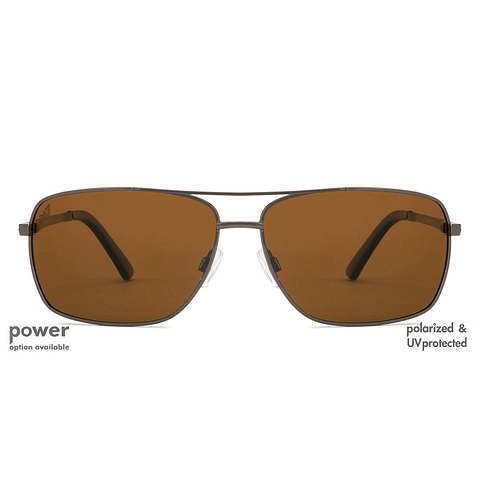 Vincent Chase Online Mid Gunmetal Full Rim Rectangle left side
