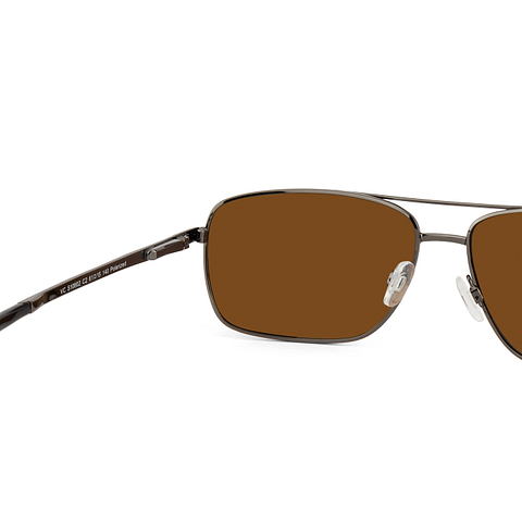 Vincent Chase Online Mid Gunmetal Full Rim Rectangle left side