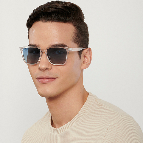 Vincent Chase Online Crystal Transparent Full Rim Square right side