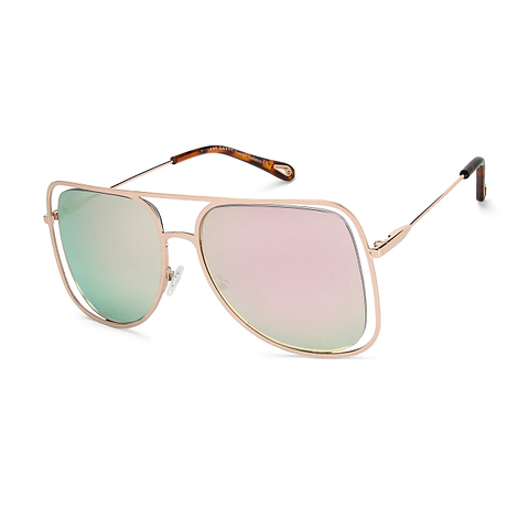 Buy Gold Tortoise Pink Mirror Full Rim Rectangle Square Vincent