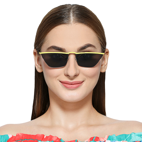 Vincent Chase Online Black Half Rim Rectangle left side