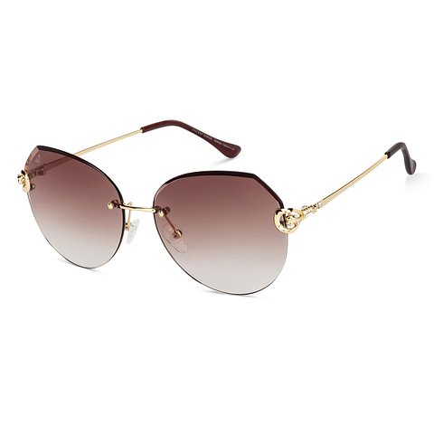 Vincent Chase Online Gold Rimless Round right side