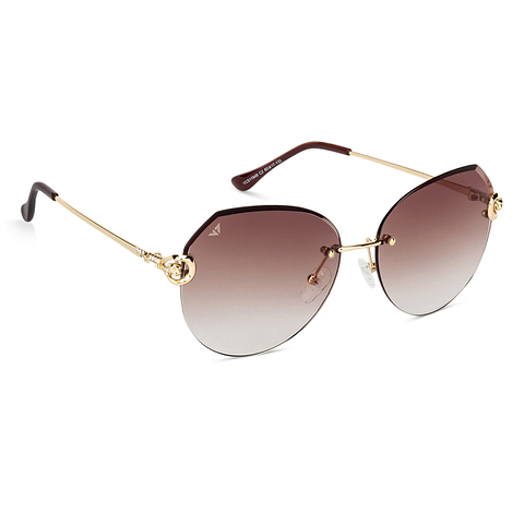 Vincent Chase Online Gold Rimless Round right side
