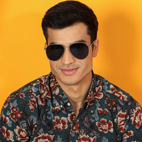 Vincent Chase Online Silver Full Rim Aviator right side