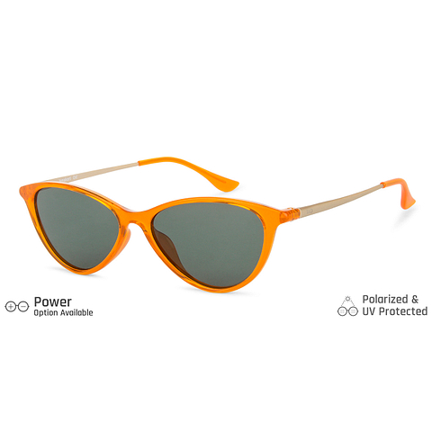 Vincent Chase Online Orange Transparent Full Rim Cat Eye left side