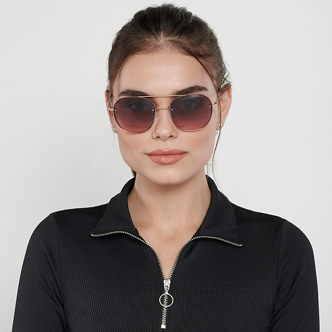 Vincent Chase Online Gold Full Rim Rectangle left side