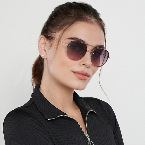 Vincent Chase Online Gold Full Rim Rectangle right side