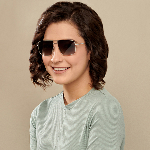Vincent Chase Online Silver Full Rim Rectangle left side