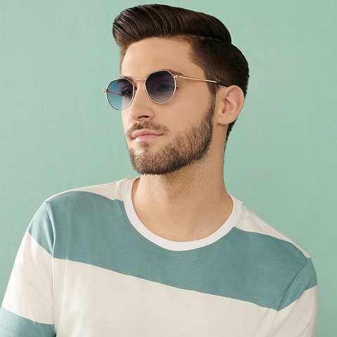 Vincent Chase Online Gold Full Rim Geometric right side