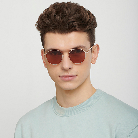 Vincent Chase Online Gold Full Rim Round left side