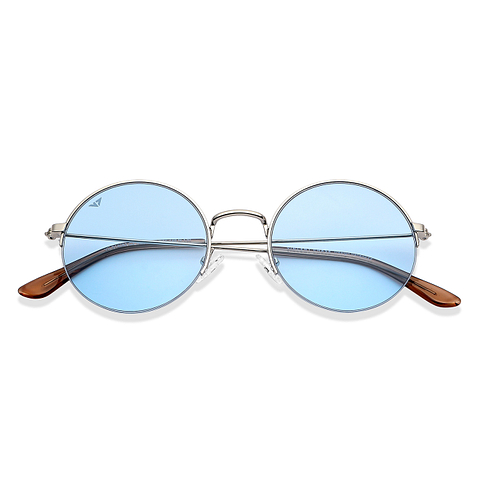 Vincent Chase Online Silver Half Rim Round left side