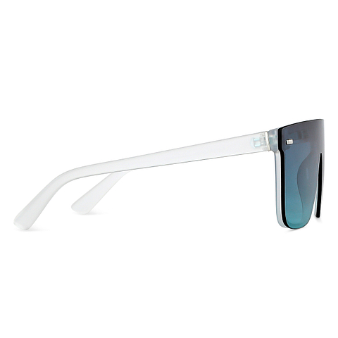 Vincent Chase Blue Transparent Full Rim Square left side