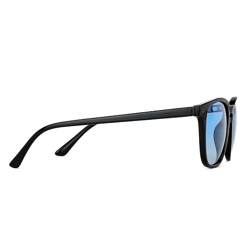 Vincent Chase Polarized Black Full Rim Wayfarer left side