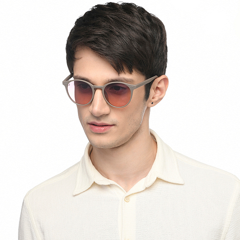 Vincent Chase Online Light Brown Full Rim Round left side