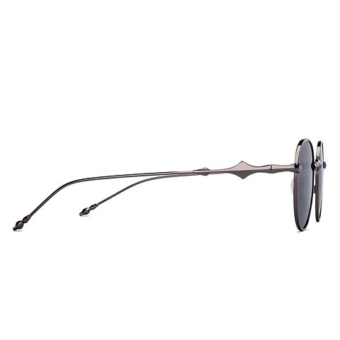 Vincent Chase Polarized Mid Gunmetal Full Rim Round left side